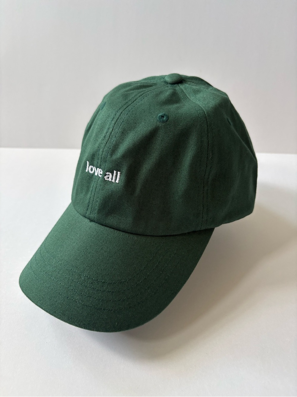 Yupoong Classics Green Love All Embroidered Baseball Dad Hat Cap Trendy Tennis